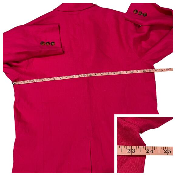 NWT Reformation Stacey Linen Blazer - Corvette Pink - XL - Picture 3 of 14